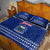 Personalised Toa Samoa Christmas Quilt Bed Set Samoa Siva Tau Manuia Le Kerisimasi Blue Vibe LT9 - Polynesian Pride