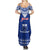 Personalised Toa Samoa Christmas Summer Maxi Dress Samoa Siva Tau Manuia Le Kerisimasi Blue Vibe LT9 - Polynesian Pride