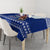 Personalised Toa Samoa Christmas Tablecloth Samoa Siva Tau Manuia Le Kerisimasi Blue Vibe LT9 - Polynesian Pride