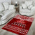 Toa Samoa Christmas Area Rug Samoa Siva Tau Manuia Le Kerisimasi Red Vibe LT9 - Polynesian Pride