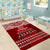 Toa Samoa Christmas Area Rug Samoa Siva Tau Manuia Le Kerisimasi Red Vibe LT9 - Polynesian Pride