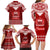 Toa Samoa Christmas Family Matching Long Sleeve Bodycon Dress and Hawaiian Shirt Samoa Siva Tau Manuia Le Kerisimasi Red Vibe LT9 - Polynesian Pride