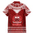 Toa Samoa Christmas Family Matching Short Sleeve Bodycon Dress and Hawaiian Shirt Samoa Siva Tau Manuia Le Kerisimasi Red Vibe LT9 - Polynesian Pride