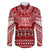 Toa Samoa Christmas Family Matching Summer Maxi Dress and Hawaiian Shirt Samoa Siva Tau Manuia Le Kerisimasi Red Vibe LT9 Dad's Shirt - Long Sleeve Red - Polynesian Pride
