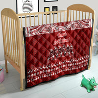 Toa Samoa Christmas Quilt Samoa Siva Tau Manuia Le Kerisimasi Red Vibe LT9 - Polynesian Pride