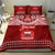 Personalised Toa Samoa Christmas Bedding Set Samoa Siva Tau Manuia Le Kerisimasi Red Vibe LT9 - Polynesian Pride