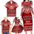 Personalised Toa Samoa Christmas Family Matching Long Sleeve Bodycon Dress and Hawaiian Shirt Samoa Siva Tau Manuia Le Kerisimasi Red Vibe LT9 - Polynesian Pride