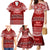 Personalised Toa Samoa Christmas Family Matching Mermaid Dress and Hawaiian Shirt Samoa Siva Tau Manuia Le Kerisimasi Red Vibe LT9 - Polynesian Pride