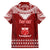 Personalised Toa Samoa Christmas Family Matching Off Shoulder Maxi Dress and Hawaiian Shirt Samoa Siva Tau Manuia Le Kerisimasi Red Vibe LT9 - Polynesian Pride