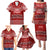 Personalised Toa Samoa Christmas Family Matching Puletasi Dress and Hawaiian Shirt Samoa Siva Tau Manuia Le Kerisimasi Red Vibe LT9 - Polynesian Pride