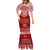 Personalised Toa Samoa Christmas Mermaid Dress Samoa Siva Tau Manuia Le Kerisimasi Red Vibe LT9 - Polynesian Pride