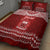 Personalised Toa Samoa Christmas Quilt Bed Set Samoa Siva Tau Manuia Le Kerisimasi Red Vibe LT9 - Polynesian Pride