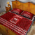 Personalised Toa Samoa Christmas Quilt Bed Set Samoa Siva Tau Manuia Le Kerisimasi Red Vibe LT9 - Polynesian Pride