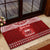 Personalised Toa Samoa Christmas Rubber Doormat Samoa Siva Tau Manuia Le Kerisimasi Red Vibe LT9 - Polynesian Pride