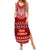 Personalised Toa Samoa Christmas Summer Maxi Dress Samoa Siva Tau Manuia Le Kerisimasi Red Vibe LT9 Women Red - Polynesian Pride