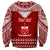 Personalised Toa Samoa Christmas Sweatshirt Samoa Siva Tau Manuia Le Kerisimasi Red Vibe LT9 - Polynesian Pride