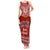 Personalised Toa Samoa Christmas Tank Maxi Dress Samoa Siva Tau Manuia Le Kerisimasi Red Vibe LT9 Women Red - Polynesian Pride