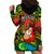 Personalised Vanuatu Joyeux Noel Hoodie Dress Christmas Santas God Yumi LT9 - Polynesian Pride