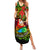 Personalised Vanuatu Joyeux Noel Summer Maxi Dress Christmas Santas God Yumi LT9 Women Reggae - Polynesian Pride