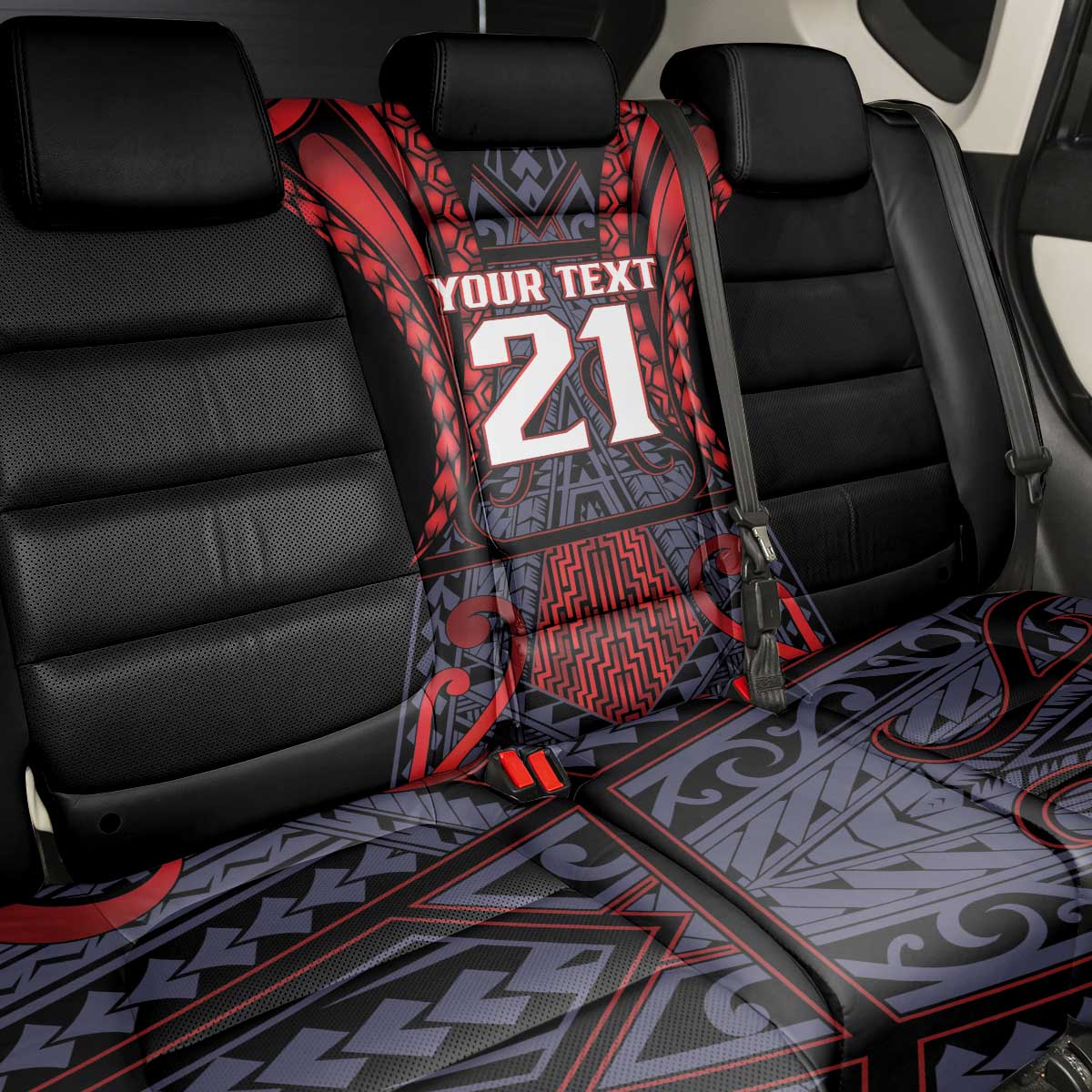 Custom New Zealand Back Car Seat Cover Maori Kiwiana Pattern Tukutuku Motif