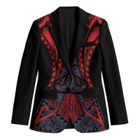 Custom New Zealand Blazer Maori Kiwiana Pattern Tukutuku Motif