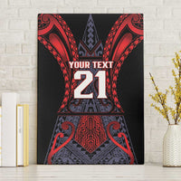 Custom New Zealand Canvas Wall Art Maori Kiwiana Pattern Tukutuku Motif