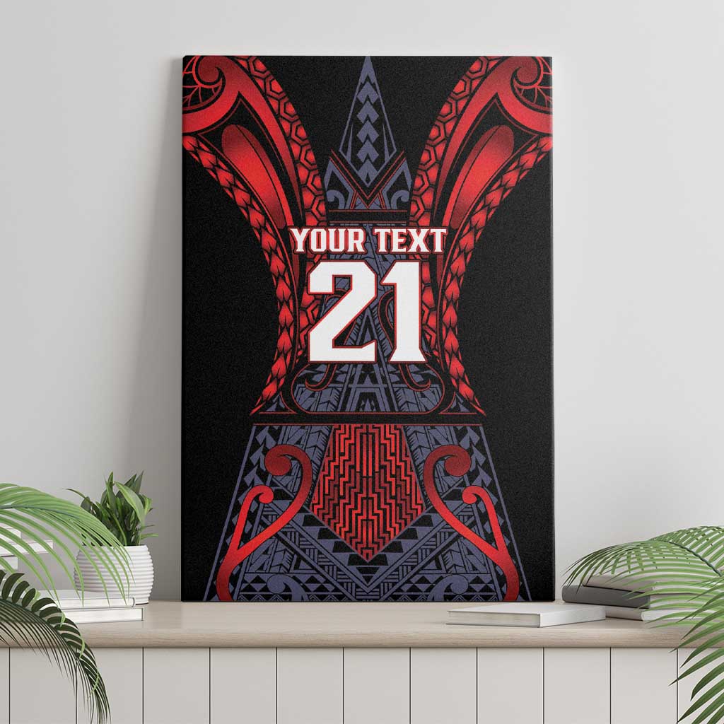 Custom New Zealand Canvas Wall Art Maori Kiwiana Pattern Tukutuku Motif