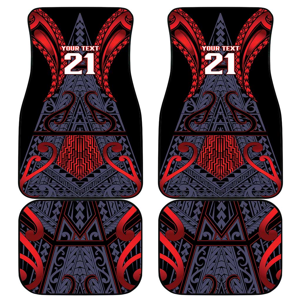 Custom New Zealand Car Mats Maori Kiwiana Pattern Tukutuku Motif