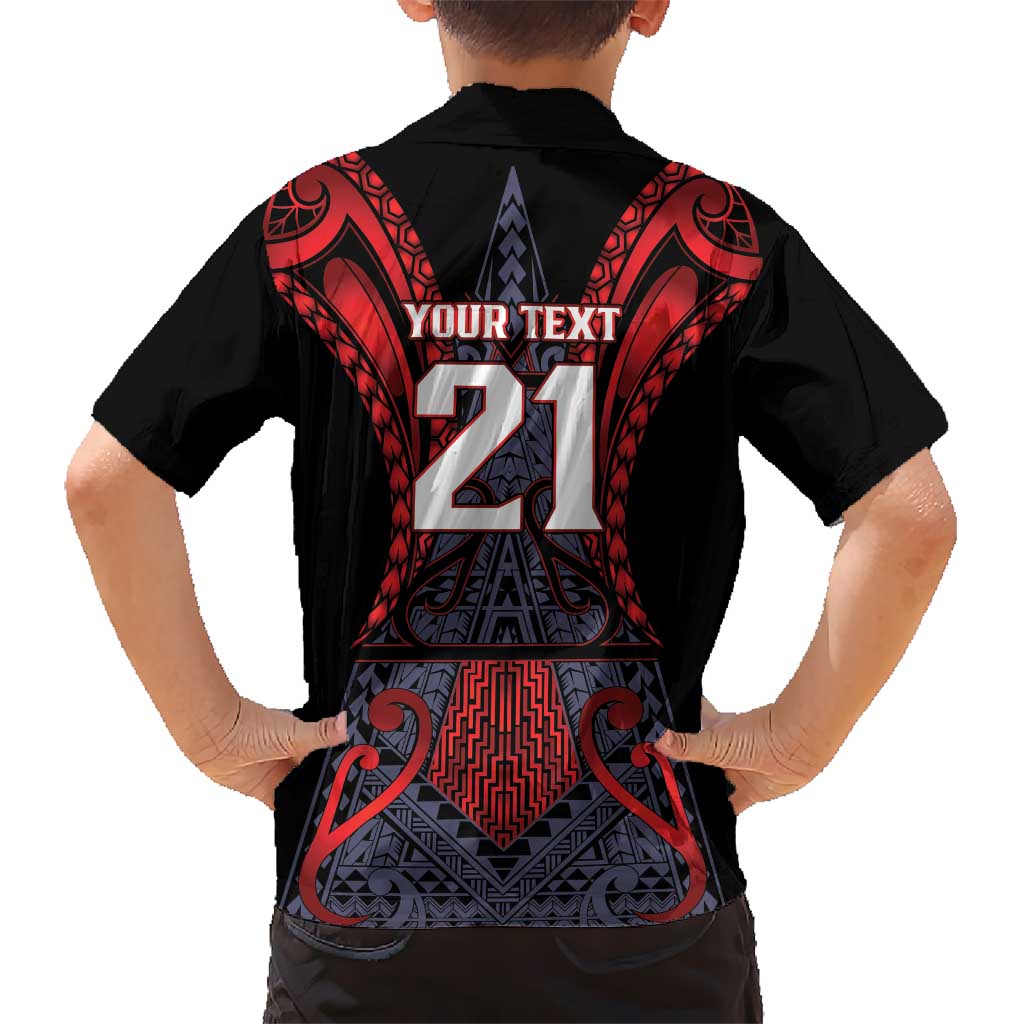 Custom New Zealand Family Matching Short Sleeve Bodycon Dress and Hawaiian Shirt Maori Kiwiana Pattern Tukutuku Motif LT9 - Polynesian Pride