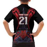 Custom New Zealand Family Matching Short Sleeve Bodycon Dress and Hawaiian Shirt Maori Kiwiana Pattern Tukutuku Motif LT9 - Polynesian Pride
