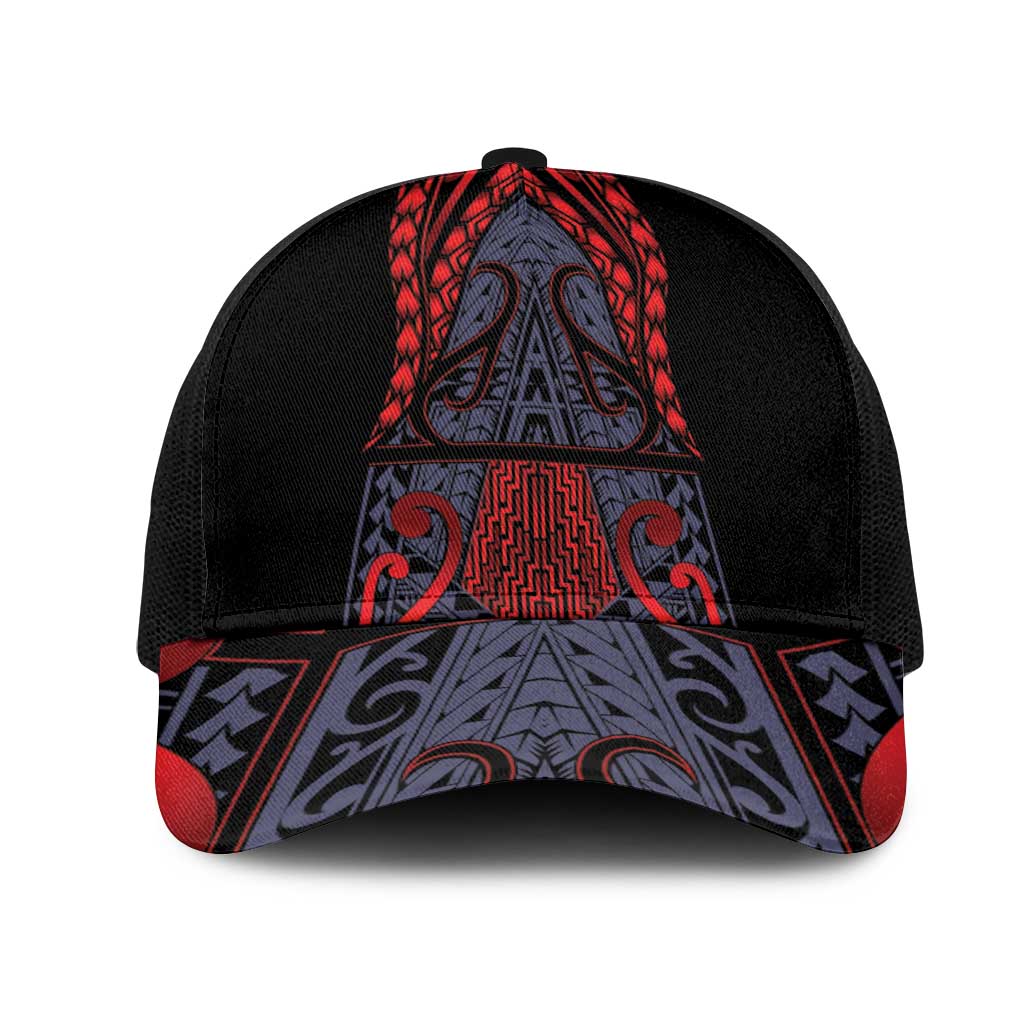 New Zealand Mesh Trucker Cap Maori Kiwiana Pattern Tukutuku Motif