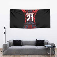 Custom New Zealand Tapestry Maori Kiwiana Pattern Tukutuku Motif
