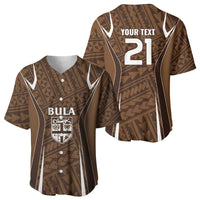 Custom Oceania Football Bula Fiji Baseball Jersey Polynesian Tribal Pattern