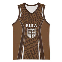 Custom Oceania Football Bula Fiji Basketball Jersey Polynesian Tribal Pattern