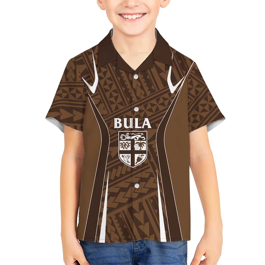Custom Oceania Football Bula Fiji Hawaiian Shirt Polynesian Tribal Pattern