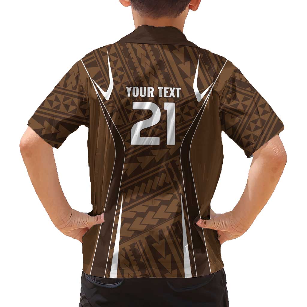 Custom Oceania Football Bula Fiji Hawaiian Shirt Polynesian Tribal Pattern