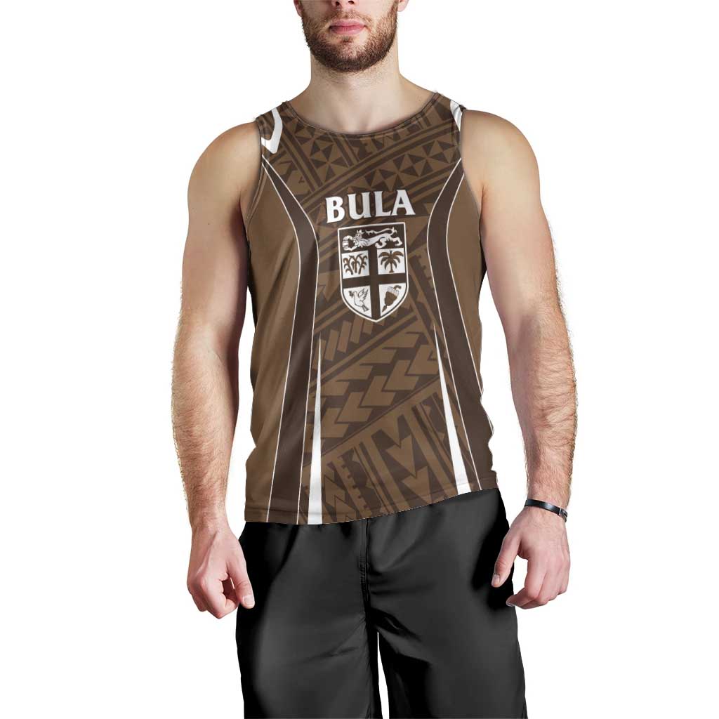 Custom Oceania Football Bula Fiji Men Tank Top Polynesian Tribal Pattern