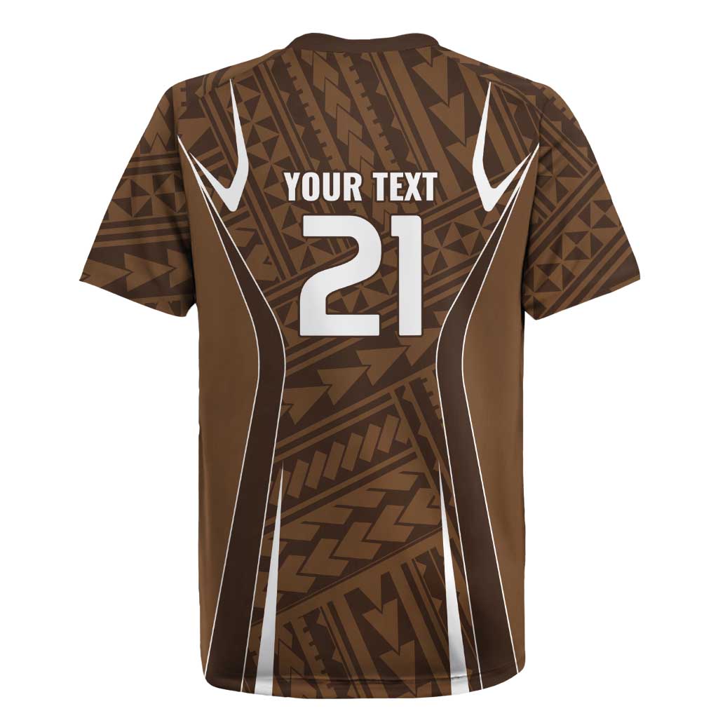 Custom Oceania Football Bula Fiji Rugby Jersey Polynesian Tribal Pattern