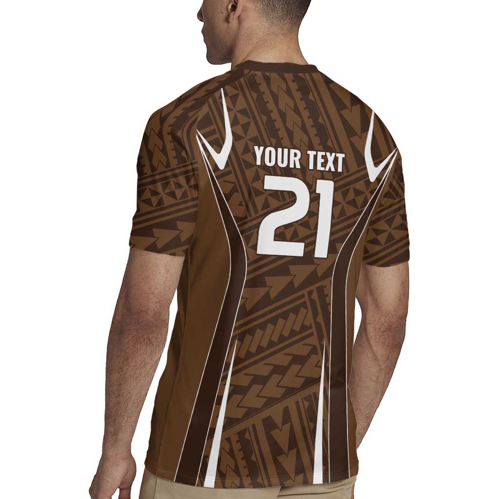 Custom Oceania Football Bula Fiji Rugby Jersey Polynesian Tribal Pattern
