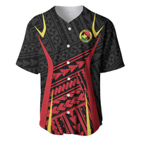 Custom Oceania Football Papua New Guinea Baseball Jersey Polynesian Tribal Pattern