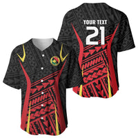Custom Oceania Football Papua New Guinea Baseball Jersey Polynesian Tribal Pattern