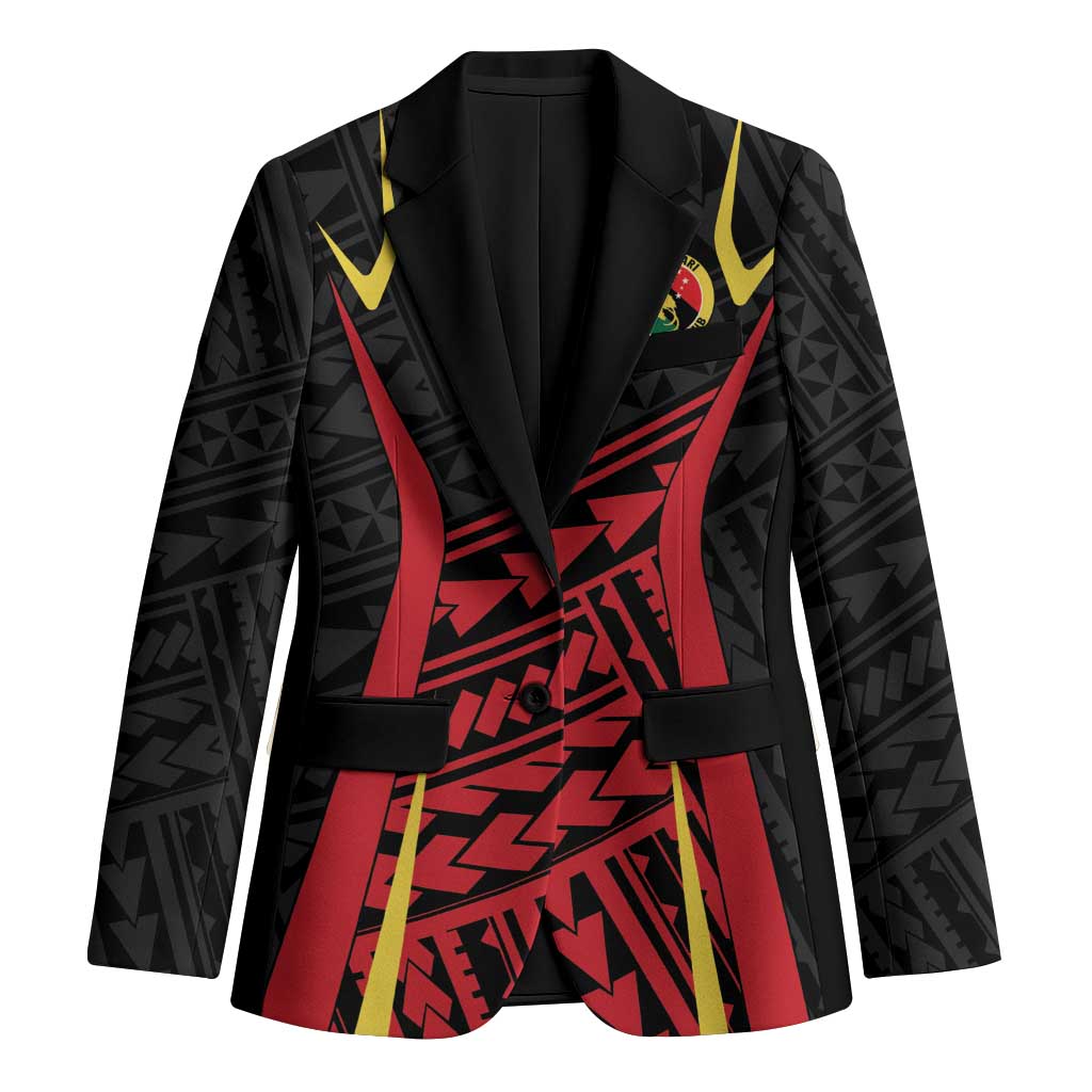 Custom Oceania Football Papua New Guinea Blazer Polynesian Tribal Pattern
