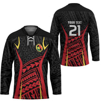 Custom Oceania Football Papua New Guinea Hockey Jersey Polynesian Tribal Pattern
