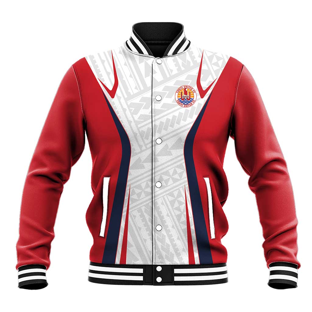 Custom Oceania Football Tahiti Baseball Jacket Polynesian Tribal Pattern