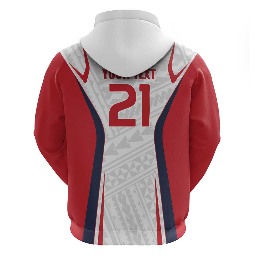 Custom Oceania Football Tahiti Hoodie Polynesian Tribal Pattern