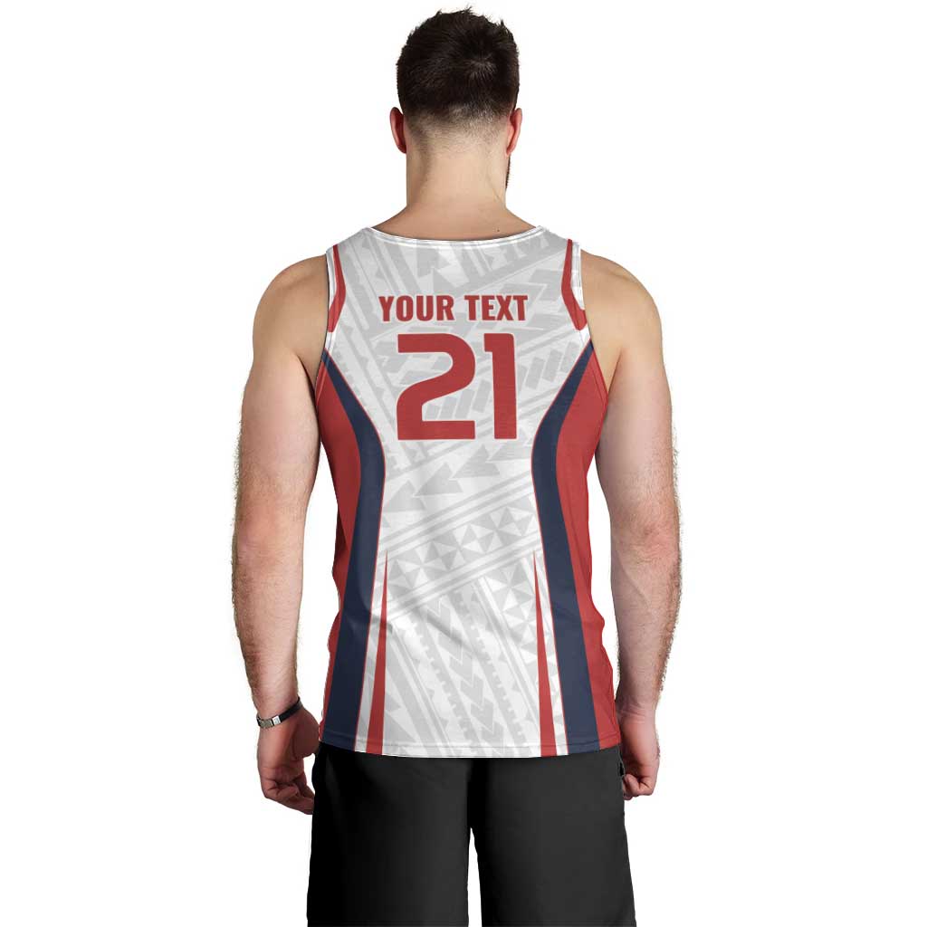 Custom Oceania Football Tahiti Men Tank Top Polynesian Tribal Pattern