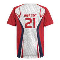Custom Oceania Football Tahiti Rugby Jersey Polynesian Tribal Pattern