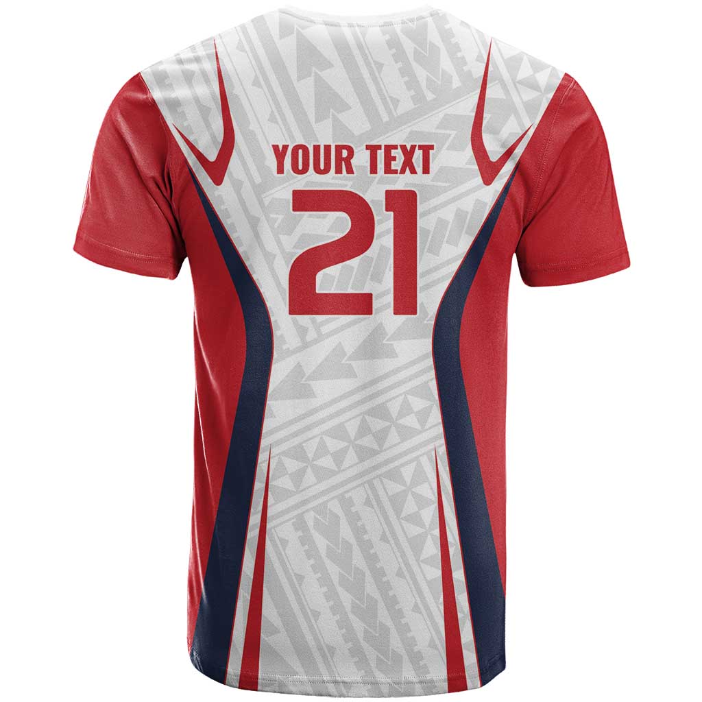 Custom Oceania Football Tahiti T Shirt Polynesian Tribal Pattern