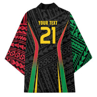 Custom Oceania Football Vanuatu Kimono Polynesian Tribal Pattern