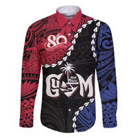 Personalized Guam 80th Anniversary Liberation Day Family Matching Long Sleeve Bodycon Dress and Hawaiian Shirt Tano I Man Chamoru Since 1944